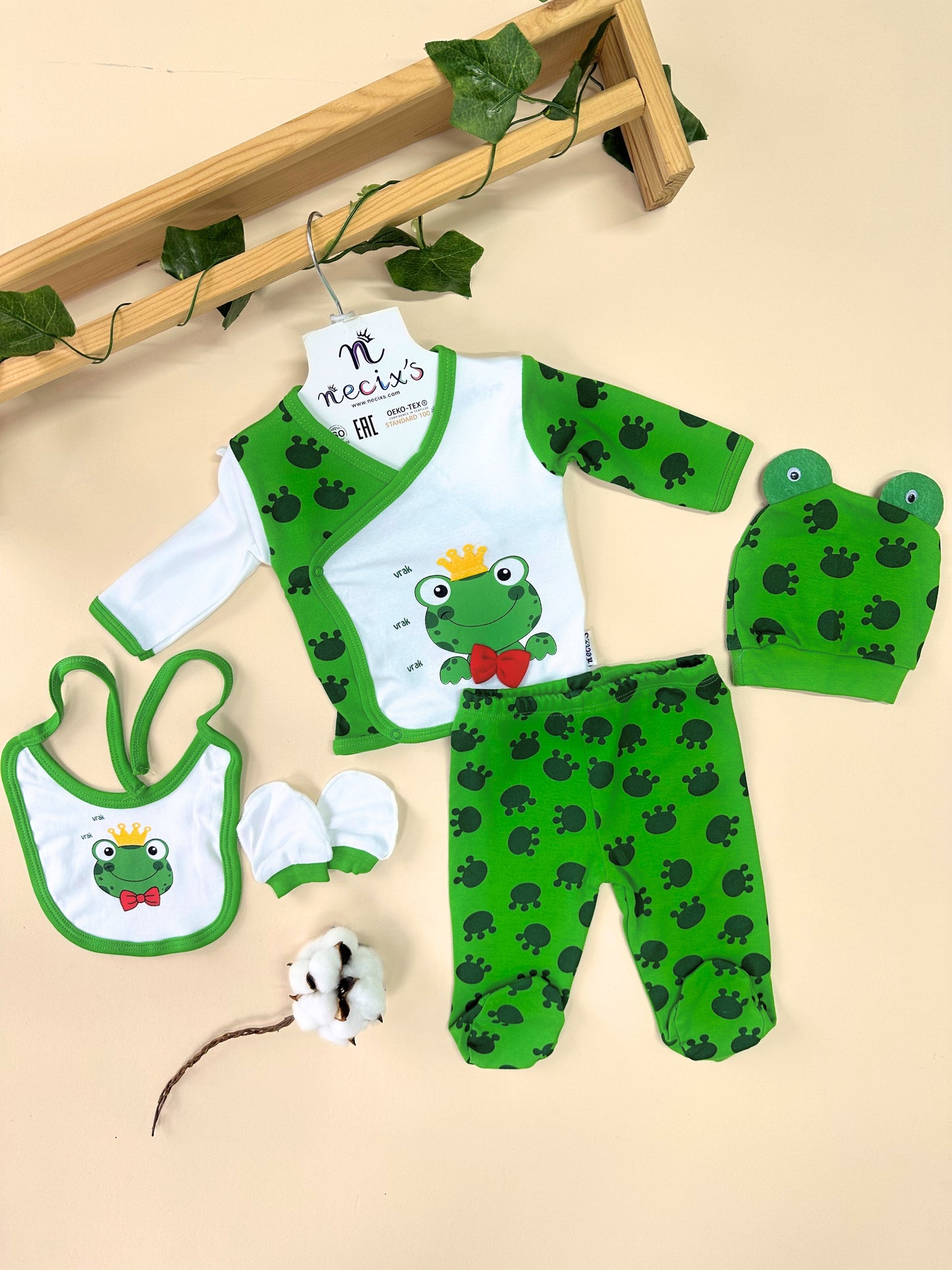 FROGGY 5'Lİ BEBEK HASTANE ÇIKIŞI SET